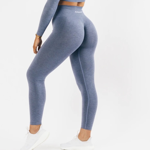 Alphalete Pants - ALPHALETE AMPLIFY FRENCH BLUE LEGGINGS